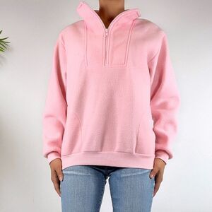 Vintage Y2K Cottagecore Pastel Pink Hoodie Kawaii Jacket / Size: Medium